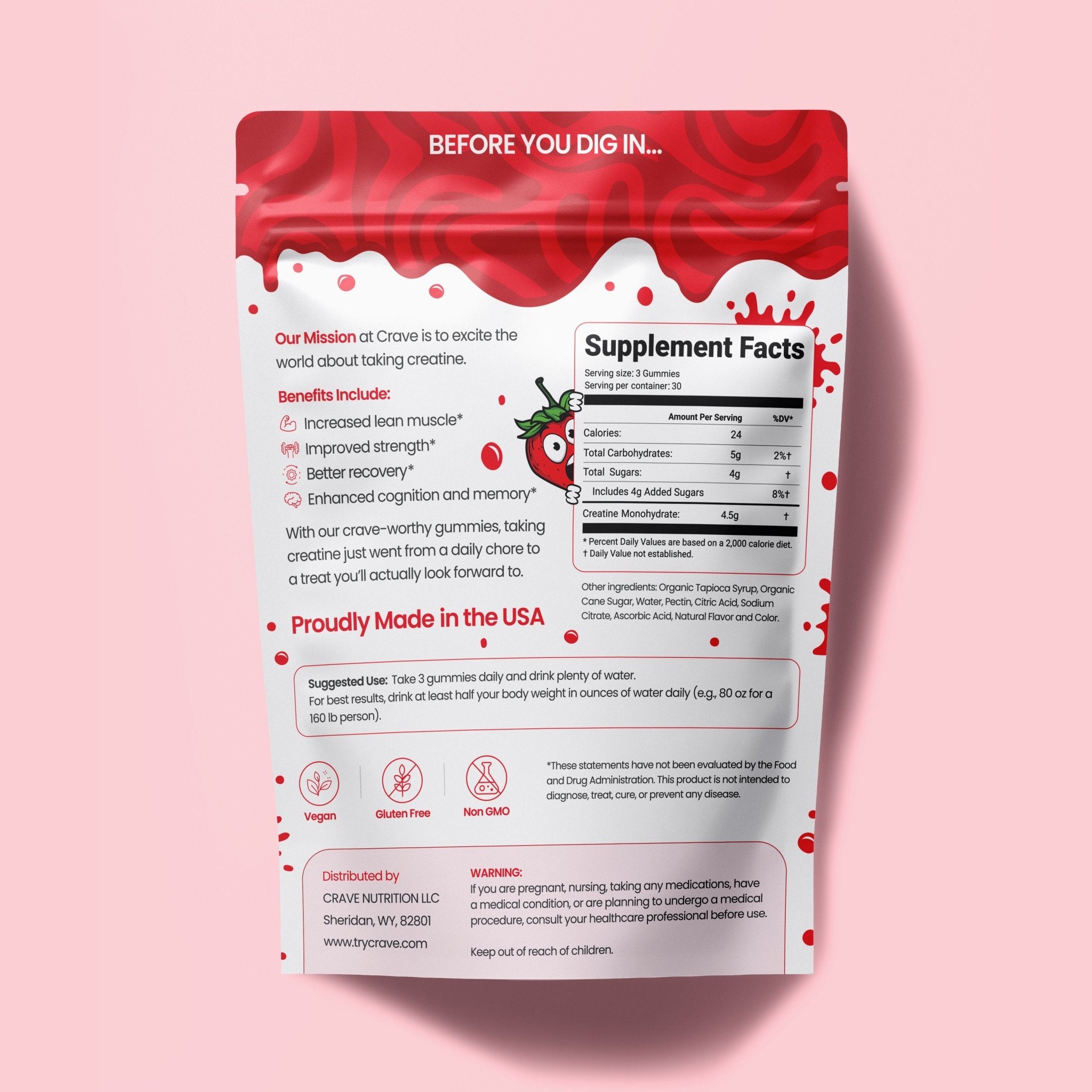 Creatine Monohydrate Gummies - Crave