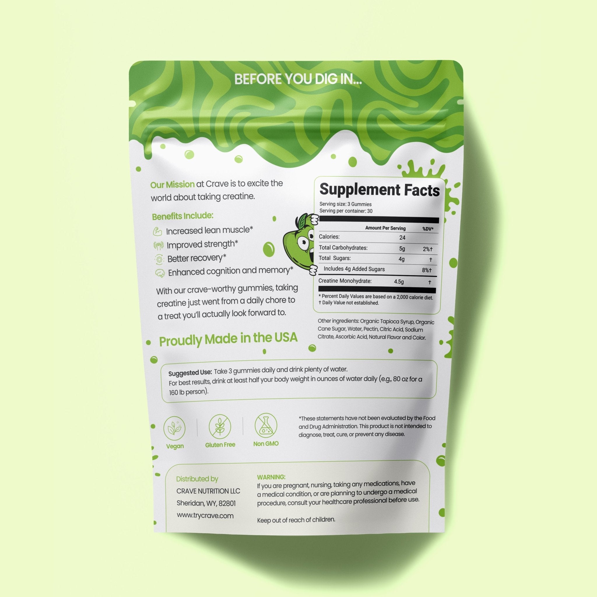 Creatine Monohydrate Gummies - Crave